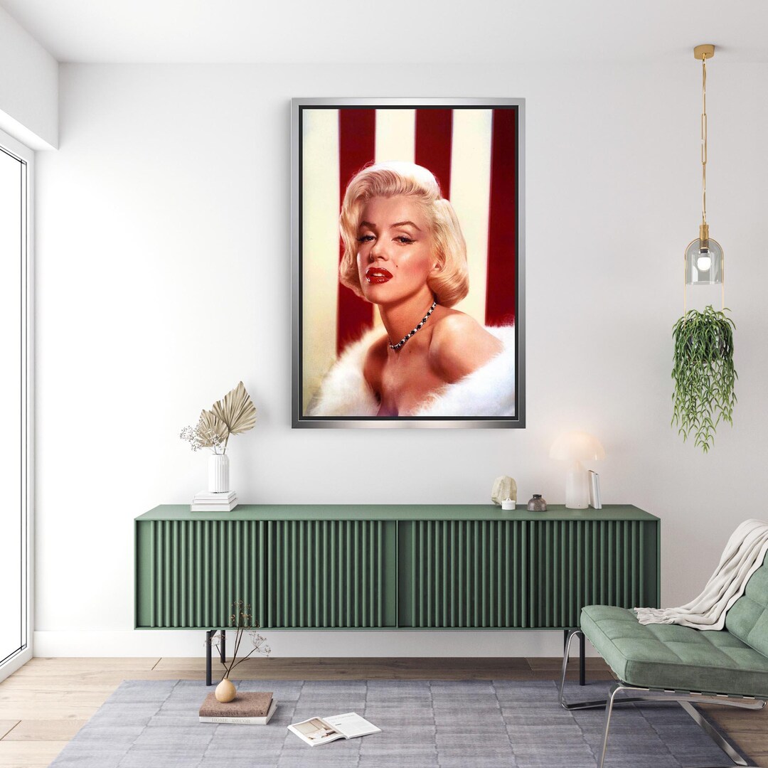 Marilyn Monroe Vintage Canvas Art – Hollywood Glamour Portrait - Etsy