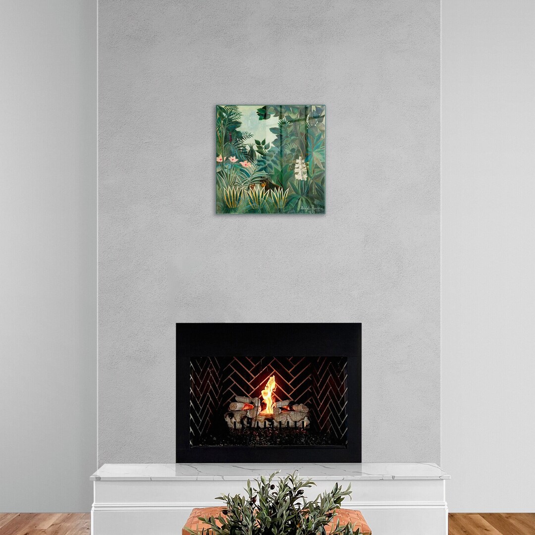 Glass Wall Art, the Equatorial Jungle Wall Art, Tempered Glass Wall Art