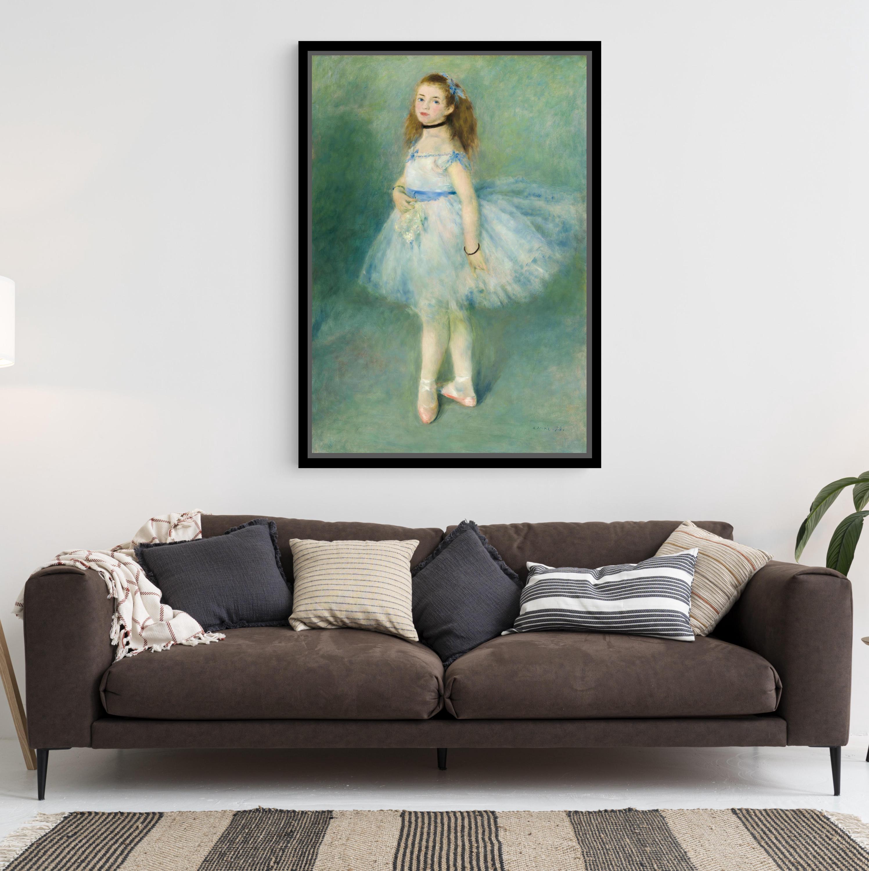 ルノワールの「踊り子」キャンバスアート – 印象派のバレエ少女の絵画