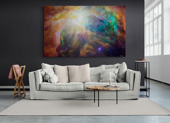 Orion Nebula Canvas, Space Galaxy Wall Art