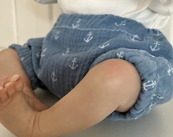 Bloomers/pare-chocs d’été en coton pour nouveau-nés, pantalons en mousseline d’été pour tout-petits/blouses en mousseline pour bébé/pantalons en mousseline/pantalons pour bébé d’été