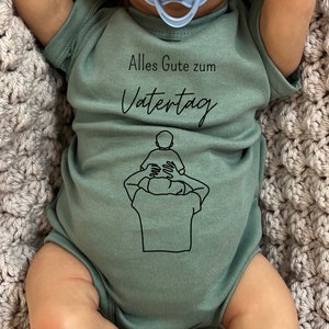 Vatertag Babybody personalisiert/ verschiedene Designs & Farben/ personalisierbares Vatertagsgeschenk/ Geschenk für Babypapa/ Babygeschenk Bild 6