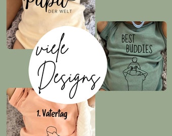 Vatertag Babybody personalisiert/ verschiedene Designs & Farben/ personalisierbares Vatertagsgeschenk/ Geschenk für Babypapa/ Babygeschenk