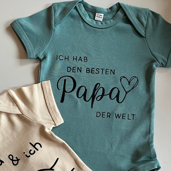 Babybody bester Papa/ Vatertagsgeschenk/ Geschenk für Babypapa zum Geburtstag/ Babygeschenk für Papa/ Geschenk zum Vatertag für Babypapa