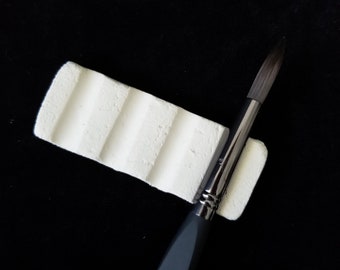 BRUSH REST / Paint Brush Rest / Blanco / Sin esmaltar / Acabado mate / GCR-0001