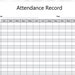 Attendance Sheet Printable Attendance Tracker Ideal for School