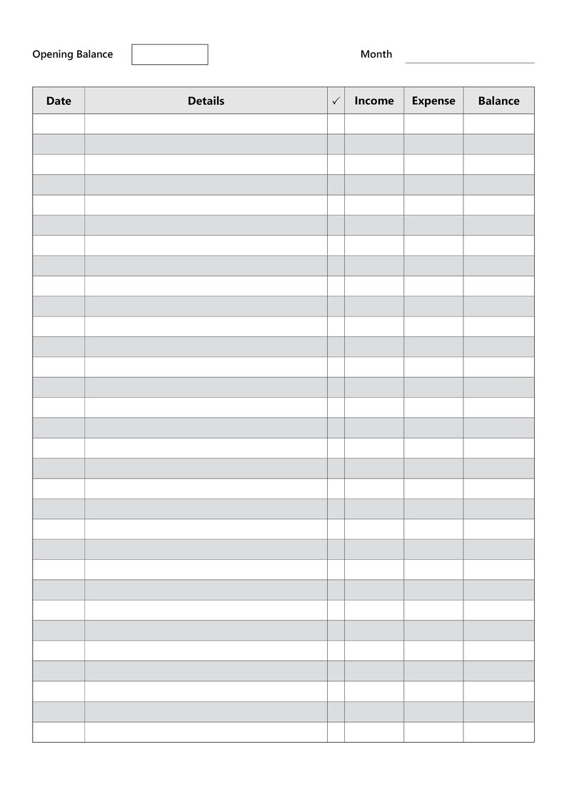 Accounting Ledger, Fillable and Printable Accounts Template, Business ...