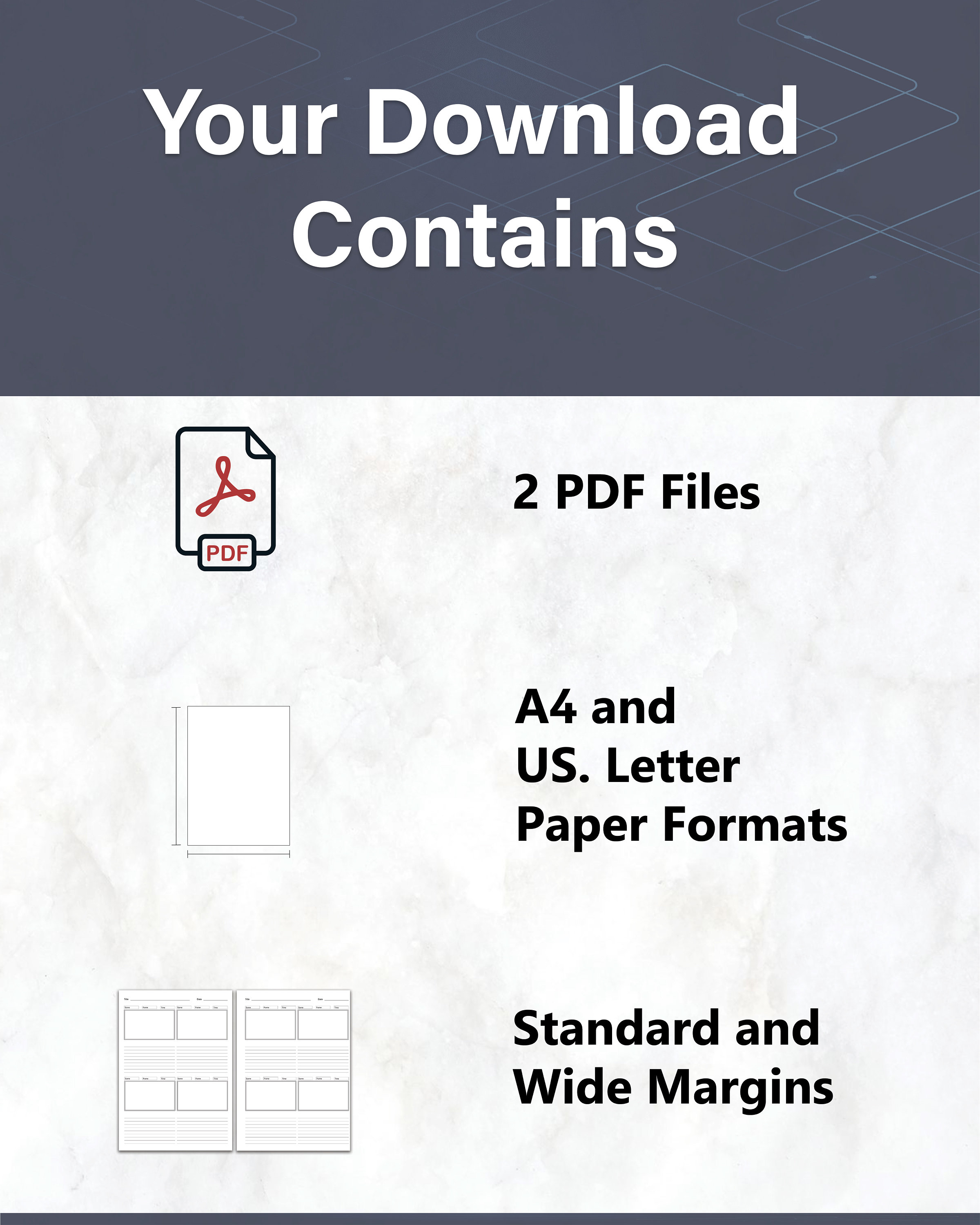 Storyboard 6x9 Printable Template, Digital Collage Template and Youtube ...