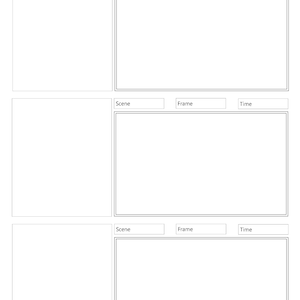 Storyboard Template A4 Printable Storyboard Planner Digital Collage Template and Film Planner, Ideal for Artists and Film Makers image 3