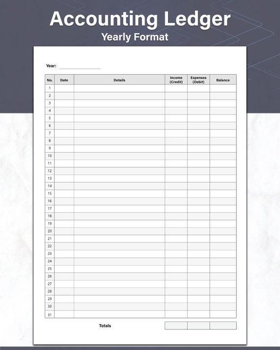 Excel Ledger Templates