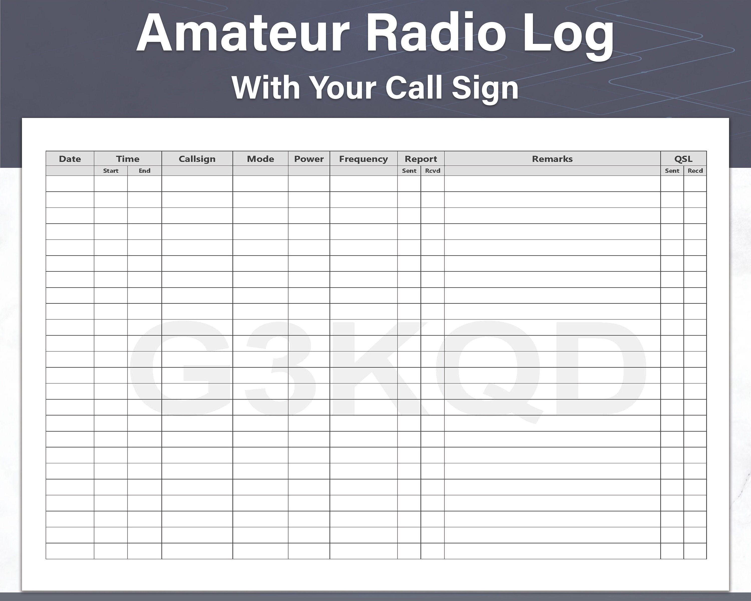 Ham Radio Chart