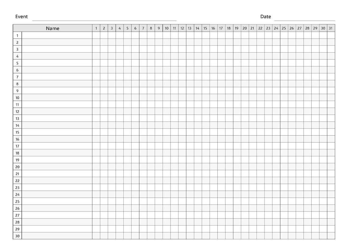 Attendance Tracker Printable Attendance Sheet Home School Tracker Attendance Tracker Printable Attendance Sheet Home School Tracker