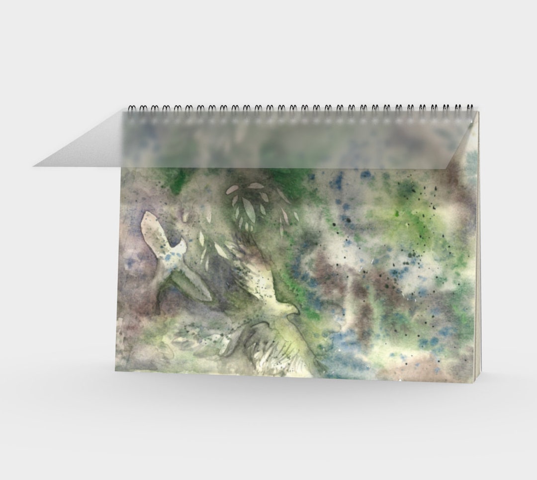 Spiral Notebook With Two Lovebirds - Etsy