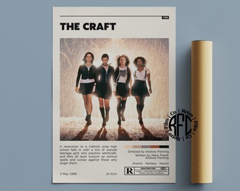 The Craft Retro Movie Poster Print | Minimalist Movie Poster | Retro Vintage Art Print | Wall Art | Home Decor