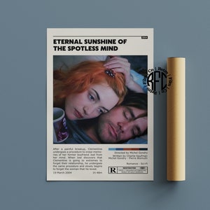 Eternal Sunshine Of The Spotless Mind Retro Vintage Poster | Minimalist Movie Poster | Retro Vintage Art Print | Wall Art | Home Decor