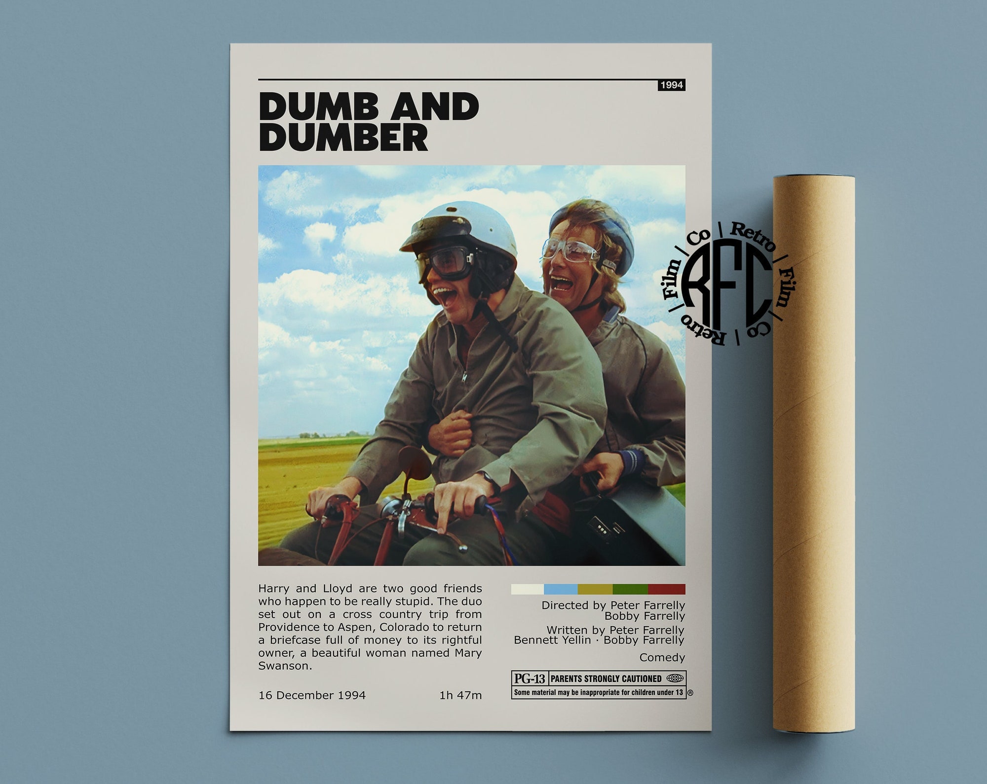 Dumb And Dumber Retro Vintage Poster | Minimalist Movie Poster