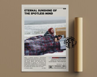 Eternal Sunshine Of The Spotless Mind Retro Vintage Poster | Minimalist Movie Poster | Retro Vintage Art Print | Wall Art | Home Decor