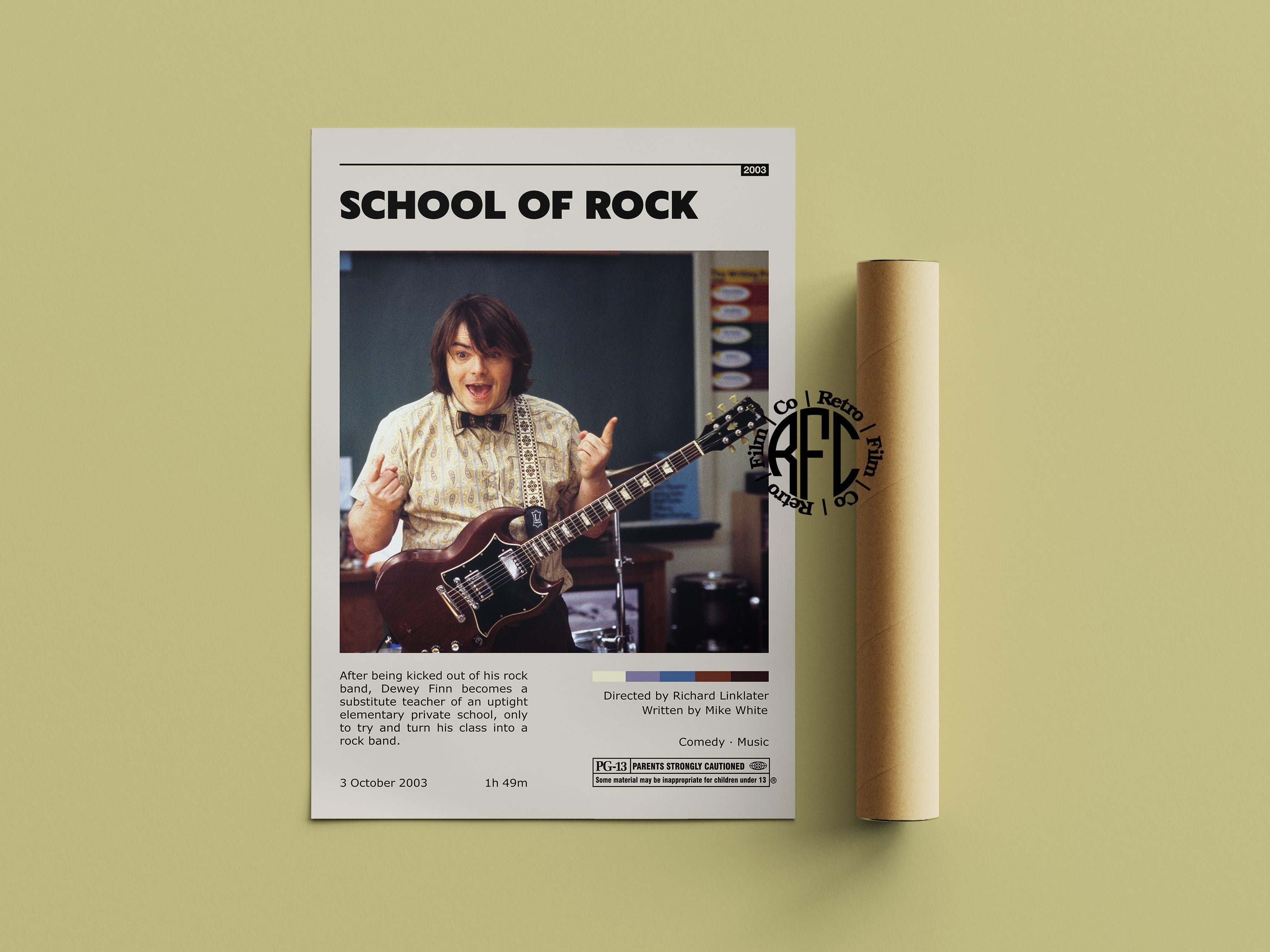 SCHOOL OF ROCK JACK BLACK Poster for Sale by Party Shirts Co