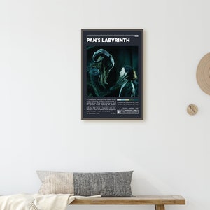 Pan's Labyrinth Retro Movie Poster Print Minimalist Movie Poster Retro Vintage Art Print Wall Art Home Decor image 6