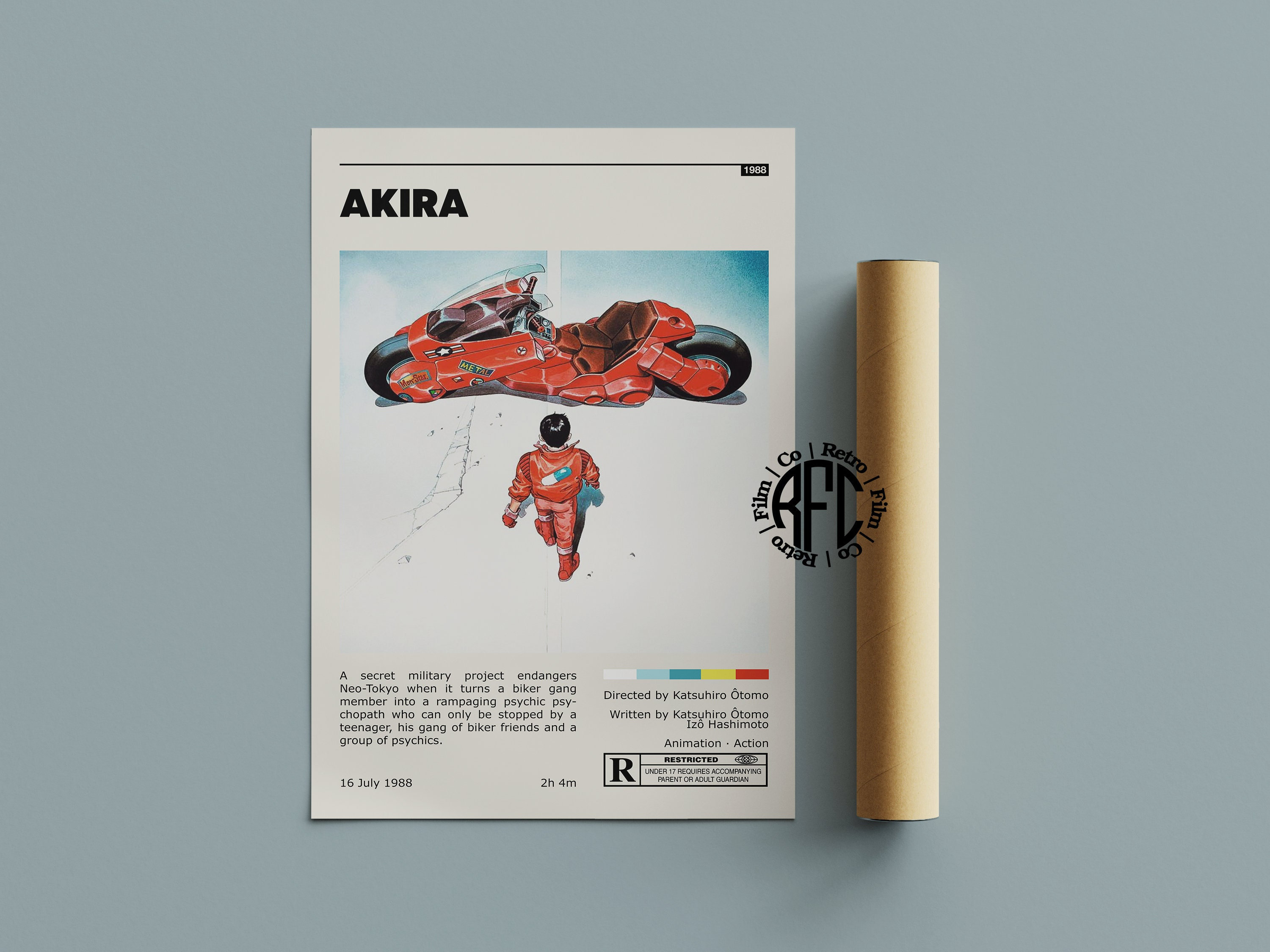 Akira Anime Cyberpunk Movie Poster Art Decor Home - Trends Bedding