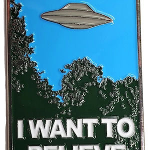 X-Files - Mulder&#39;s I Want to Believe Poster Pin