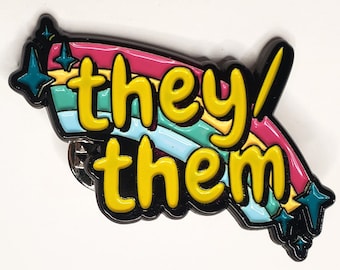 Pronoun THEY THEM Pin