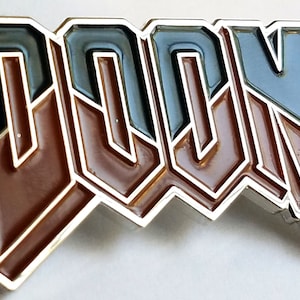 DOOM Logo Video Game Pin