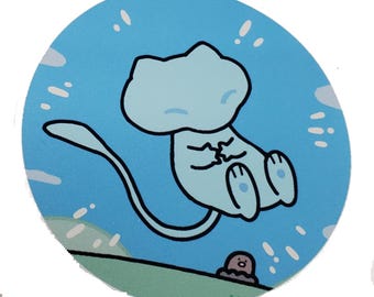 Bubble Mew Mythical 3 Inch Sticker