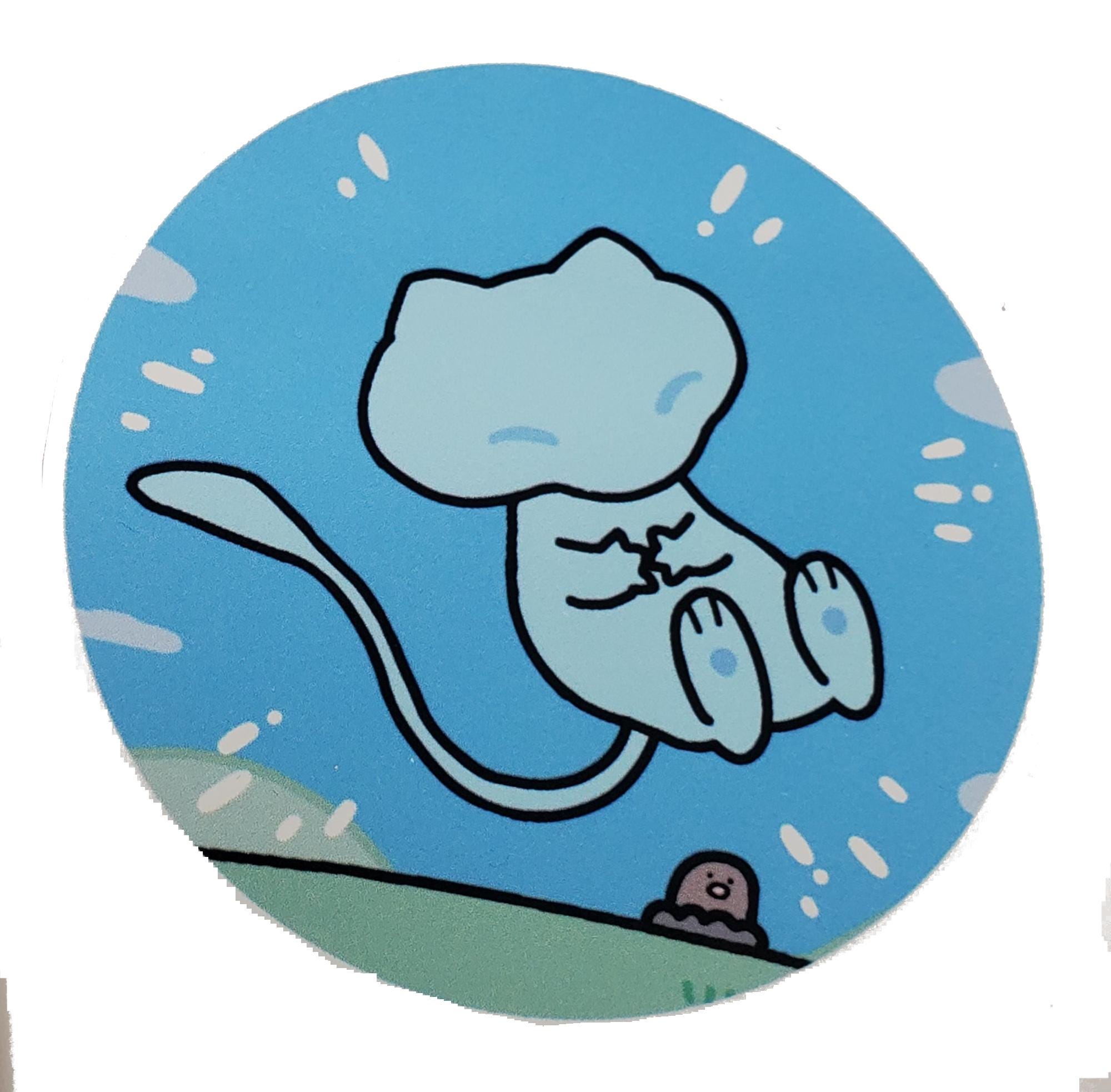 Bubble Mew Mythical 3 Inch Sticker - Etsy