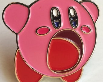 Om-nom Kirby pin