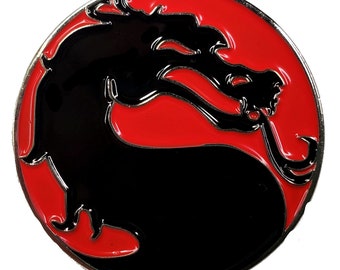 Mortal Kombat Logo Enamel Pin