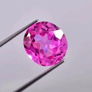 12 x 11 MM Flawless 7.85 Ct Natural Royal Pink Ceylon Sapphire Master Cut Loose Gemstone GIT Certified Heart Touching Ring Making Gemstone image 2