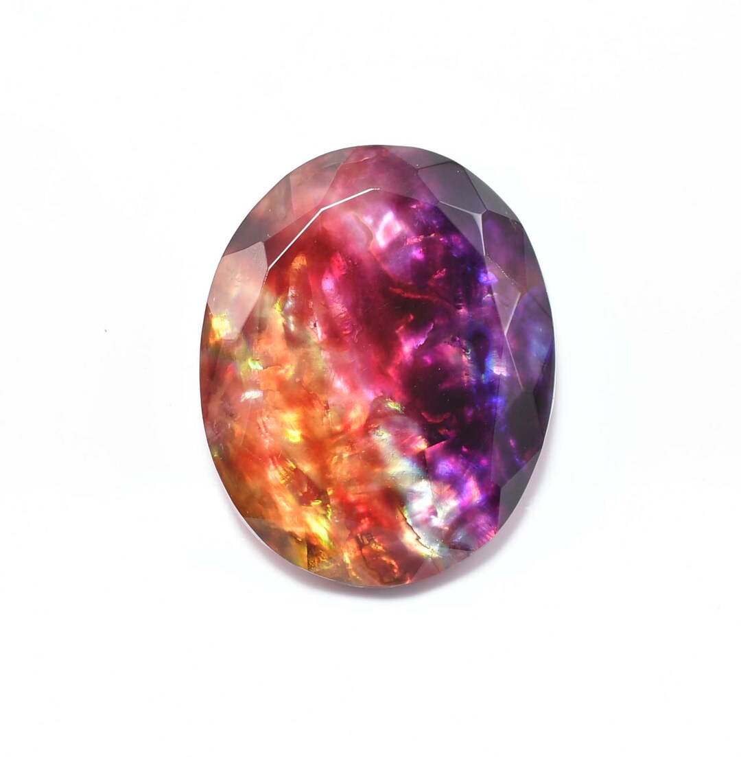 HUGE 46.85 Ct Natural Ammolite Opal-like Organic Precious Gem 