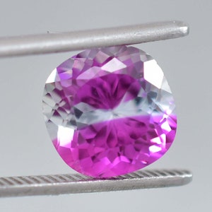 Flawless 7.95 Ct Natural Ceylon Bi-Color Parti Sapphire Perfect Shape Certified Loose Gemstone Breathtaking Jewelry Ring&Pandent Making Tool