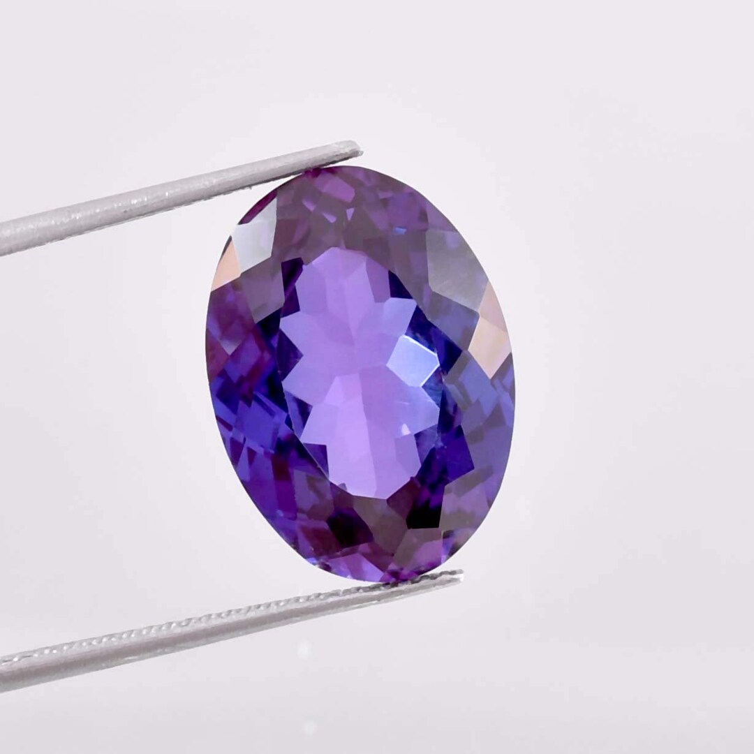 16 X 12 MM Bi-color Purple Blue Java Plum Sapphire 18.50 Ct Loose ...