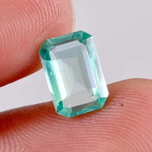 11 x 6 MM Flawless 5.00 Ct Natural Blue Green Bi-Color Parti Sapphire Loose Gemstone GIT Certified Use Jewelry , Ring & Pandent Gemstone