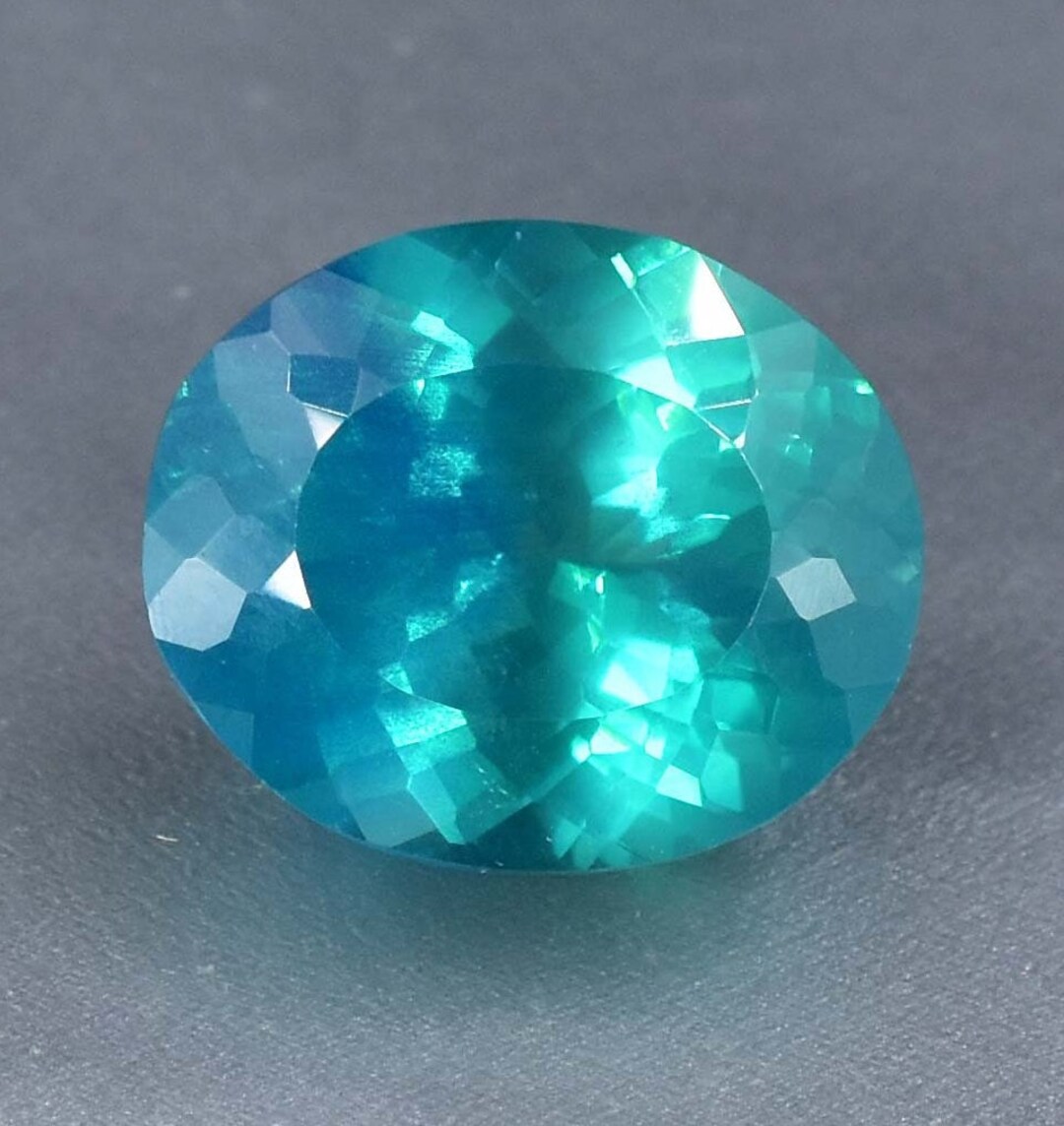 Flawless 17.60 Ct Natural Blue Green Bi-color Parti Sapphire Loose ...