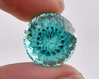Flawless Natural Blue Green Bi-Color Parti Sapphire Loose Gem Round Cut Certified Use Making Jewelry & Ring, Pendant, All Size Available