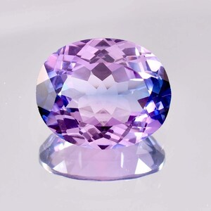 19 x 16 MM Bi-Color Purple Blue Java Plum Sapphire 25.40 Ct Loose Gemstone GIT Certified Use to Make Ring & Pendent Tool Cornflower Gemstone