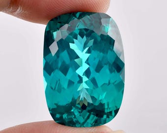35 x 15 MM Flawless 65.00 CT Natural Blue Green Bi-Color Parti Sapphire Loose Gemstone GIT Certified Use Jewelry , Ring & Pandent Gemstone
