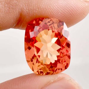 AAA Felfri Naturlig Ceylon Persika Padparadscha Safir Lös Kuddeslipad Ädelsten, Används Till Att Tillverka Smycken & Ringar, Hängsmycken, Alla Storlekar Finns
