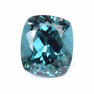 8.00 Ct 100% Natural Bi-Color Indicolite Blue Green Tourmaline Cushion Cut Gemstone BOMB Fire Heart Touching Gem Making Ring And Jewelry
