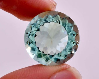 HUGE Flawless 27.20 Ct 100% Natural Bi-Color Parti Sapphire Loose Gemstone Round Cut GIT Certified Use Making Jewelry , Ring & Pandent Gem