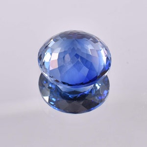 18 x 18 mm, parfait, 29,95 ct, naturel, bleu royal, saphir, ceylan, rond, taille, maître, pierre précieuse, certifié, GIT, certifié, coeur, toucher, utilisation, faire bague image 5