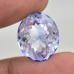 ENORME impecable 20.45 Ct 100% azul natural Namibia jeremejevite piedra preciosa suelta corte ovalado GIT uso certificado haciendo joyería, anillo y pantano