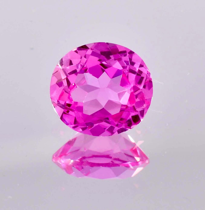 12 x 11 mm impeccables, 7,85 ct, naturel, rose royal, saphir de Ceylan, taille principale, pierres précieuses, lâche, certifié, GIT, coeur, toucher, bague, fabrication, pierres précieuses image 1