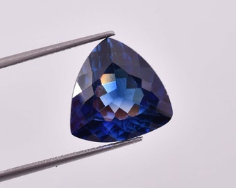 14 x 13 MM Flawless 10.65 Ct Natural Royal Blue Ceylon Sapphire Round Cut Master Cut Gemstone GIT Certified Heart Touching Use Making Ring