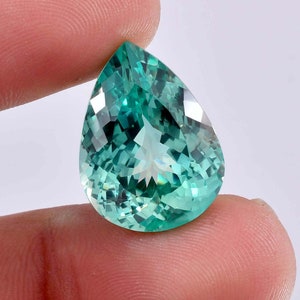 22 x 16 MM Flawless 30.15 Ct Natural Blue Green Bi-Color Parti Sapphire Loose Gemstone GIT Certified Use Jewelry , Ring & Pandent Gemstone