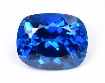 11.95 Ct Natural Flawless Mozambique DARK Blue Tourmaline Breathtaking Cushion Cut Loose Gemstone BOMB Fire Precious Heart Touching Gemstone