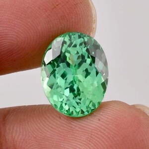 14 x 10 MM Flawless 9.50 Ct Natural Blue Green Bi-Color Parti Sapphire Loose Gemstone GIT Certified Use Jewelry , Ring & Pandent Gemstone